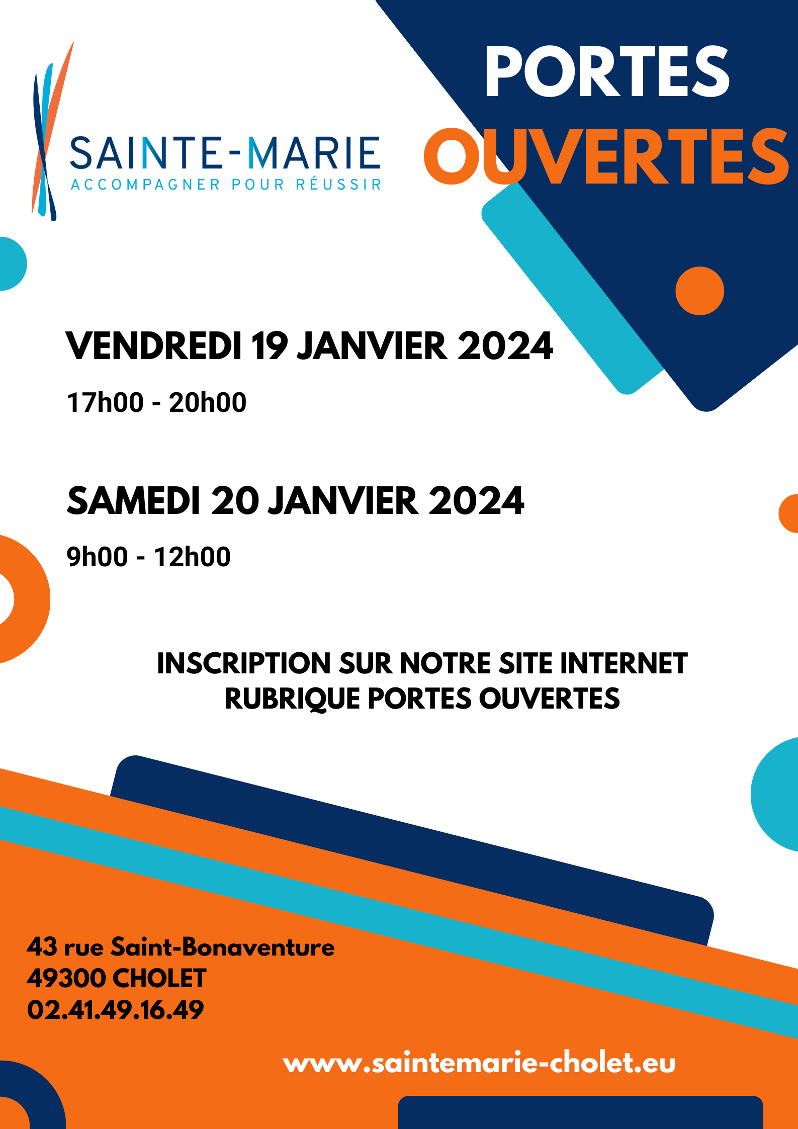 Lycée SainteMarie Enseignement Général et Technologique Cholet