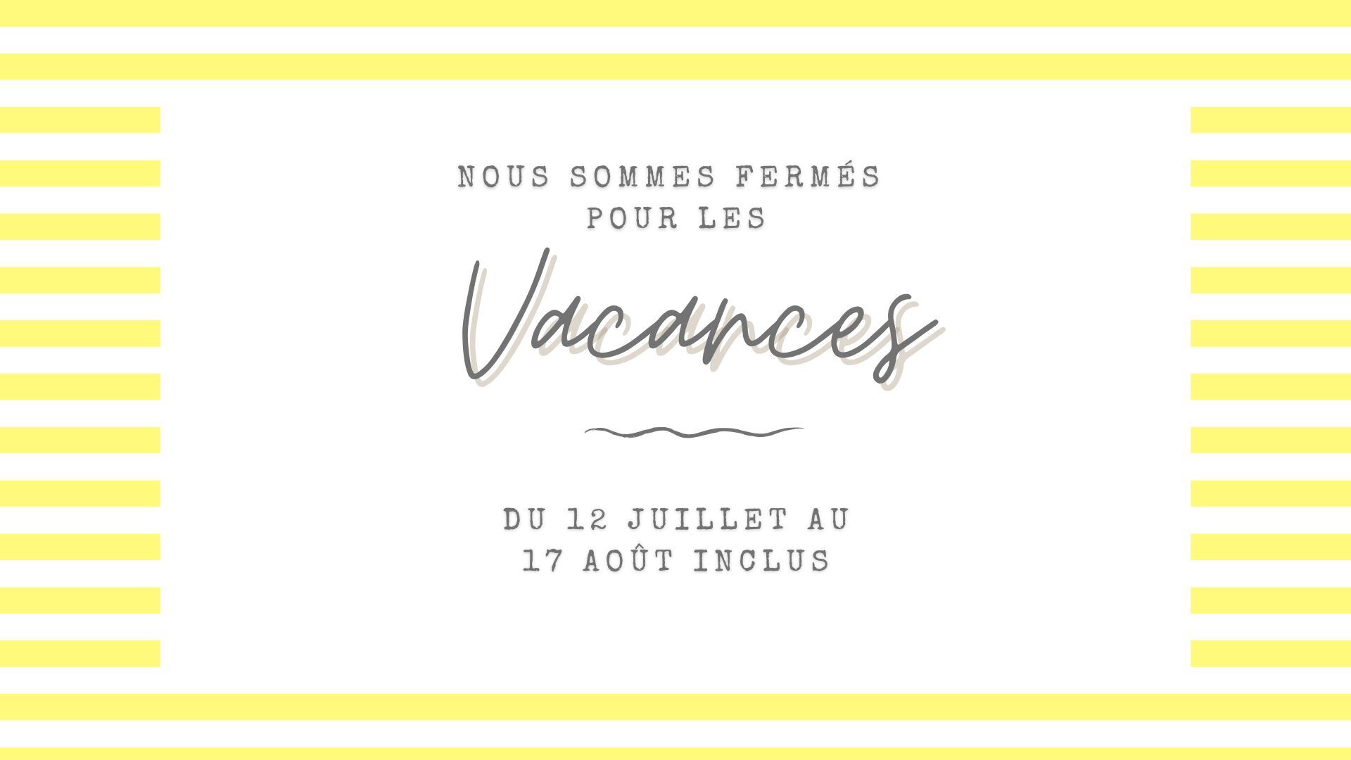CONGES D'ETE