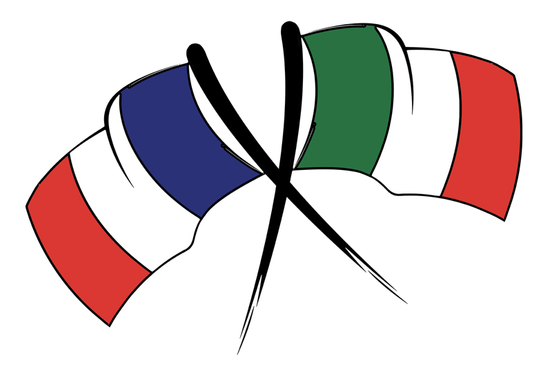 drapeaux-francais-et-italien